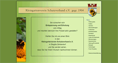 Desktop Screenshot of kgv-schutzverband.de